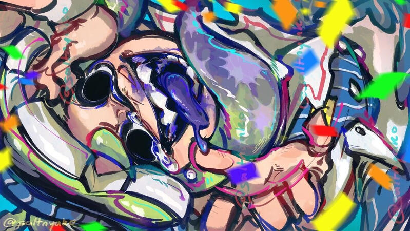 bust (special: vocaloid ref thumbnail) - full render (*made in CSP) - simple background + effects