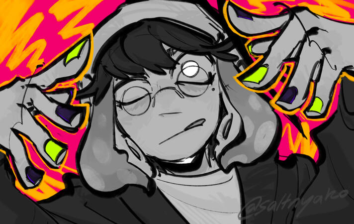 bust (special: vocaloid-like thumbnail) - rendered sketch - no background