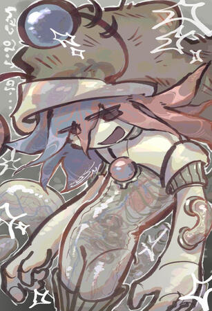 halfbody - full render (*made in CSP) - simple background